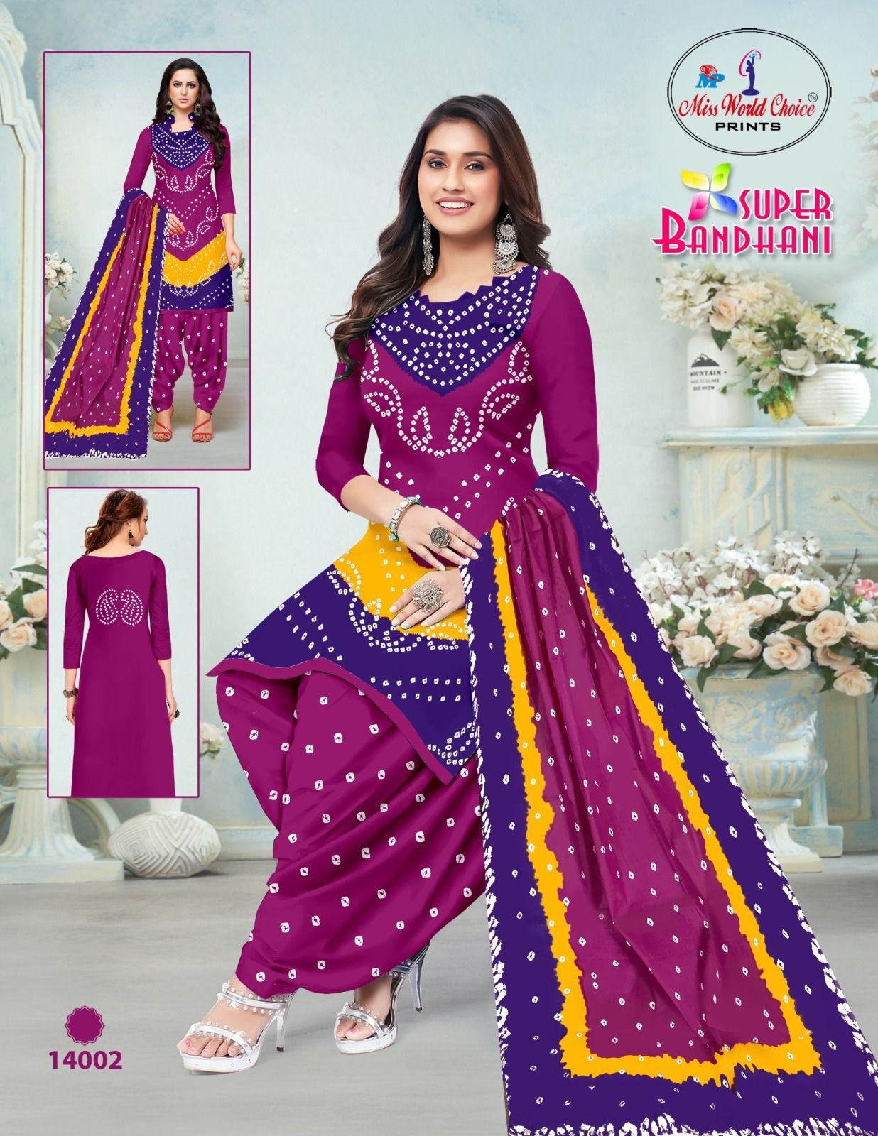 Super Bandhani Vol 14 By Miss World Cotton Printed Dress Material Suppliers In India